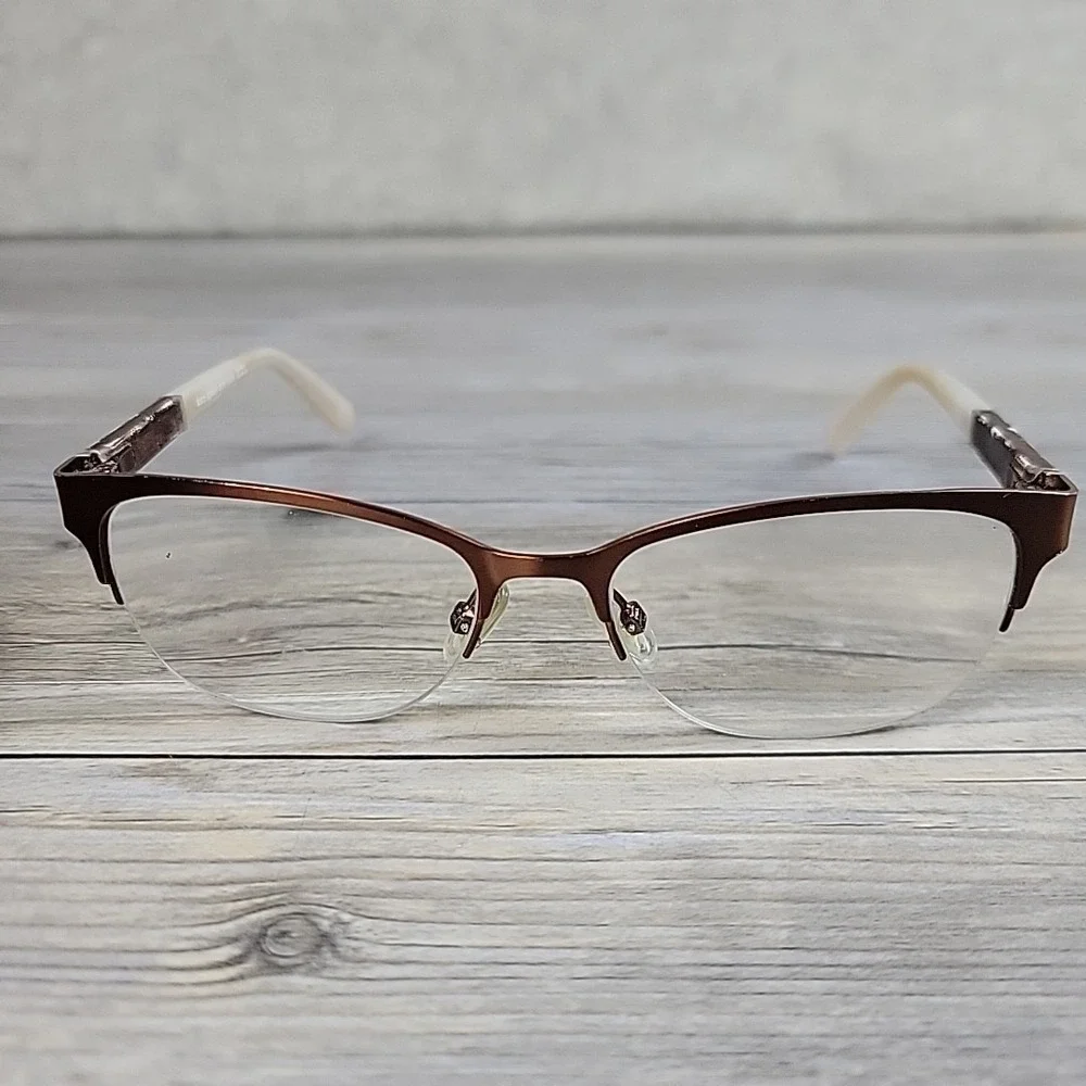 Kate Spade NY Valary PJW Eyeglasses Frames Only 51-16-135 Half Rim Adjustable‎